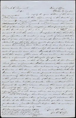 George Coffin to Alfred Ingersoll, 27 December 1850