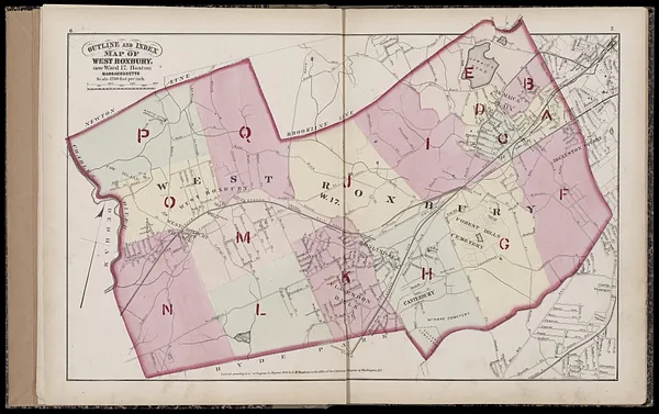 Atlas of the county of Suffolk, Massachusetts : vol. 5th, West Roxbury, now ward 17, Boston : from actual survey & official records
