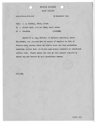 Cable from H. D. Maxwell to Justin Wolf