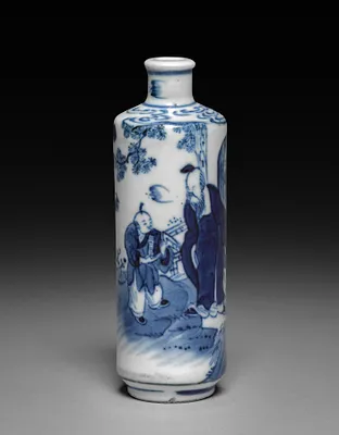 Blue and White Snuff Bottle