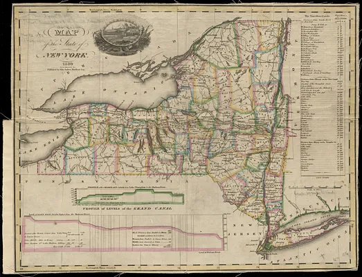 Map of the State of New York