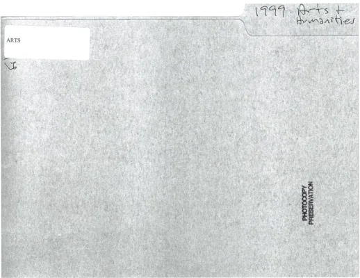 Arts and Humanities 1999