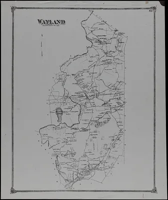 Wayland Massachusetts map