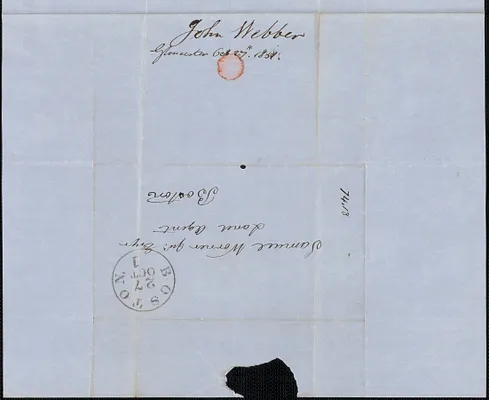 John Webber to Samuel Warner, 27 October 1851