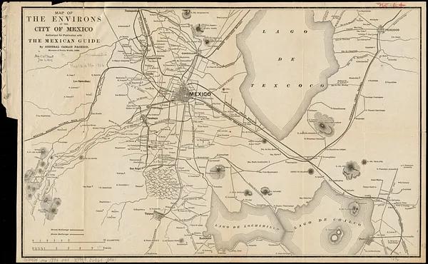 Map of the environs of the City of Mexico