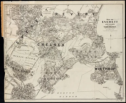 Map of Everett and vicinity