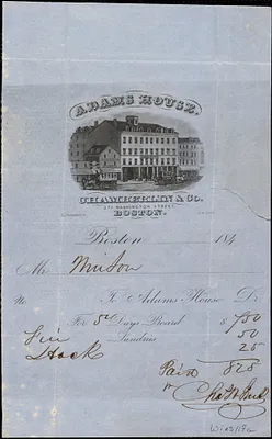 Miscellaneous household receipts