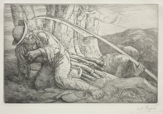 La Mort et le Bûcheron (5th Plate)