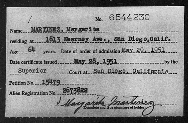Martinez, Margarita - 1951