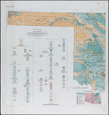 Geologic map of Oklahoma