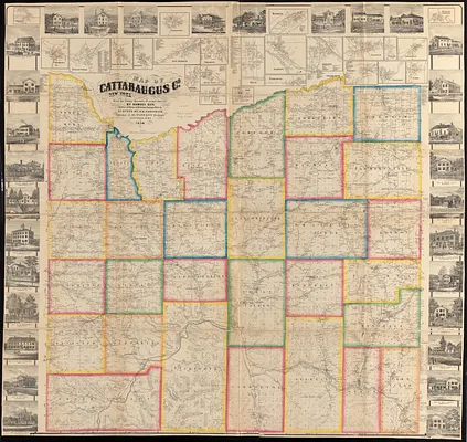 Map of Cattaraugus Co., New York