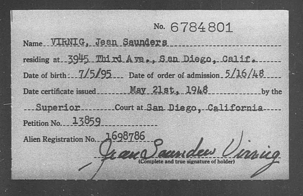 Virnig, Jean Saunders - 1948
