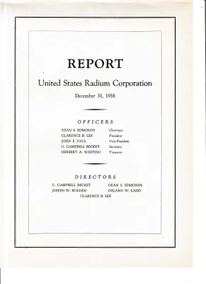 Report, May 18, 1939