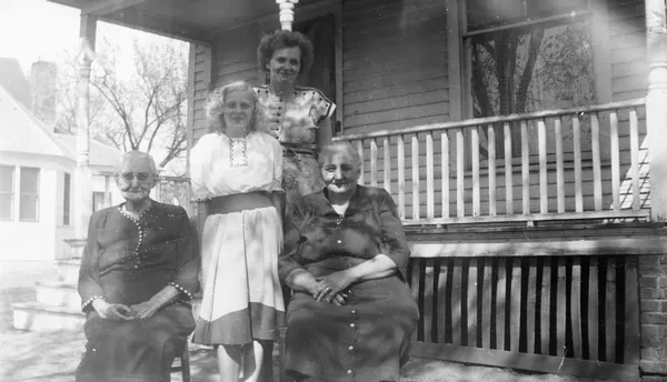 Women on a Porch, 1947, Cedar Falls, United States