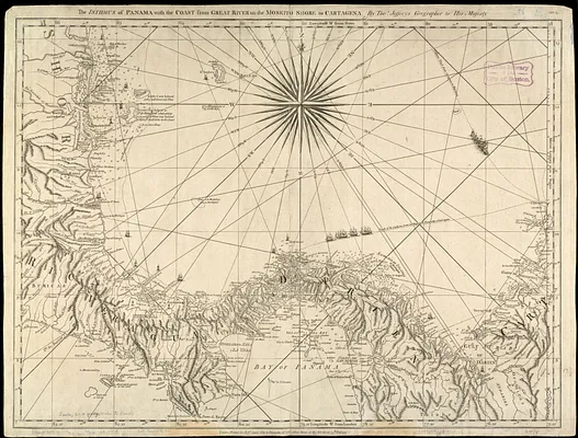 The Isthmus of Panama with the coast from Great River on the Moskito shore to Cartagena