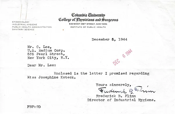 Letters Received to C. Lee [C.B. Lee], December 5, 1944