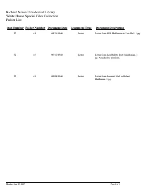 WHSF: Returned, 52-45
