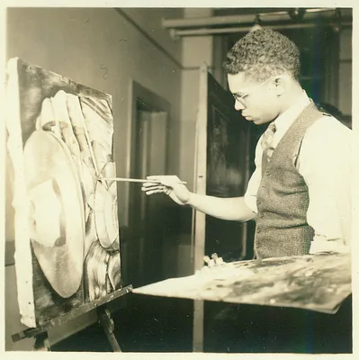 Atlanta University, Student Painting in Art Class