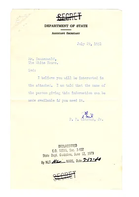 Memorandum to Theodore Tannenwald, Jr., from P. P. Claxton, Jr., with Attachment