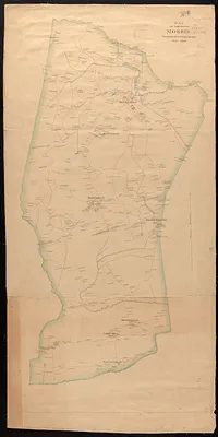 Map of the town of Morris