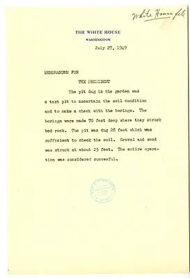 Memorandum for President Harry S. Truman