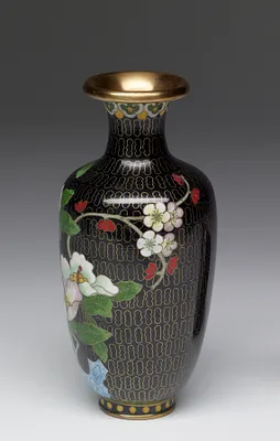 Enamel Vase Depicting a Stage of Cloisonné Enamelling Process (8 of 8)
