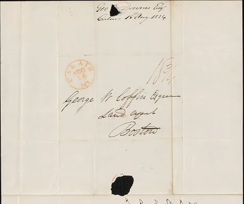 George Downes to George Coffin, 15 August 1834