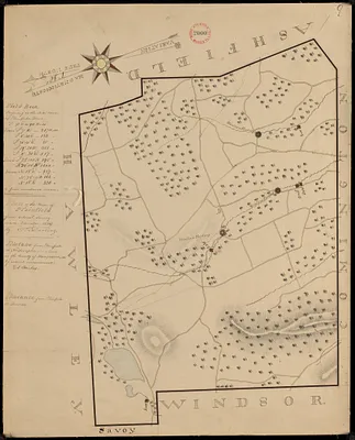 Plan of Plainfield made by E. S. Darling, dated November, 1830