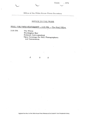 Pool for Veto Statement [Pool Assignments]