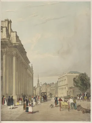 London As It Is:  Board of Trade, Whitehall, from Downing Street