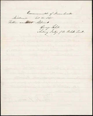 Natick Accounts, 1864-1865