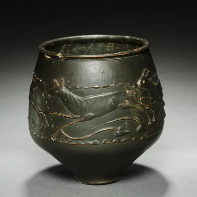"Caster Ware" Vase with Hunt Scene