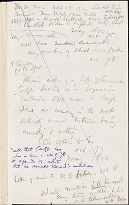 Thomas Wentworth Higginson manuscript notes, 188-?