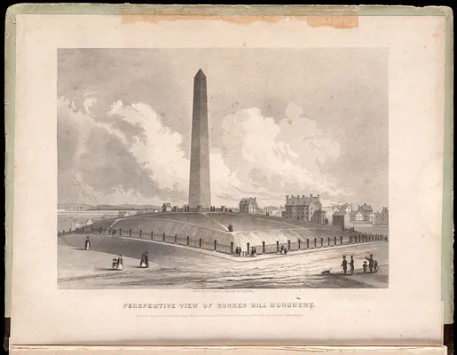 Perspective view of Bunker Hill Monument
