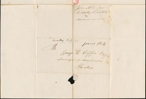 John Allen Junior to George Coffin, 18 July 1839