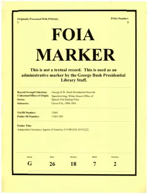 Independent Insurance Agents of America 3/14/89 [OA 6343] [2]