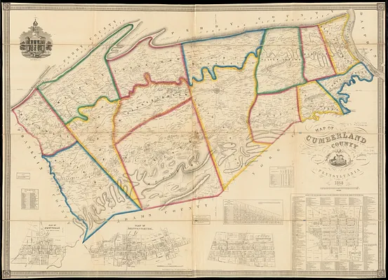 Map of Cumberland County, Pennsylvania