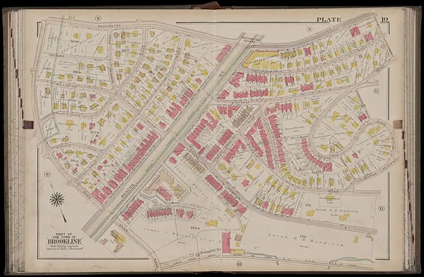 Atlas of the town of Brookline, Norfolk County, Massachusetts