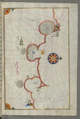 Map of the Libyan Coast Towards the Egyptian Border