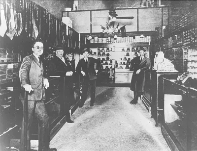 Interior of Truman and Jacobson Haberdashery