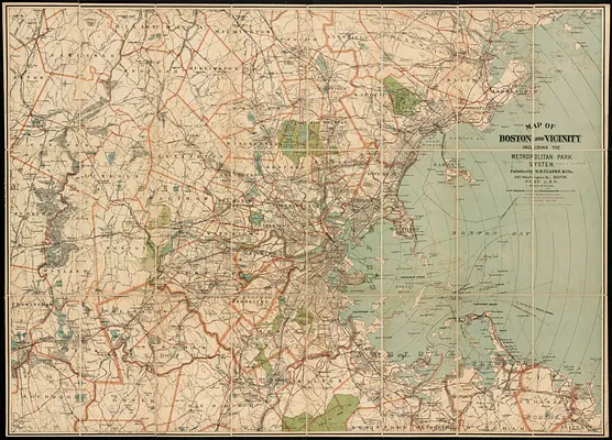 Map of Boston and vicinity including the metropolitan park system