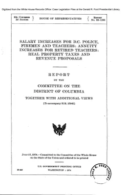 1974/09/03 HR15842 Washington, D.C. Police Firemen and Teacher Pay (2)