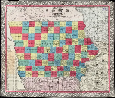 Map of Iowa