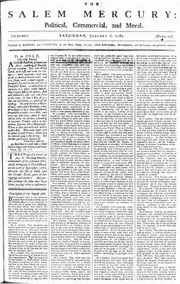 The Salem Mercury: Political, Commercial, and Moral