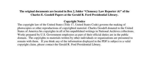 Clemency Law Reporter (4)