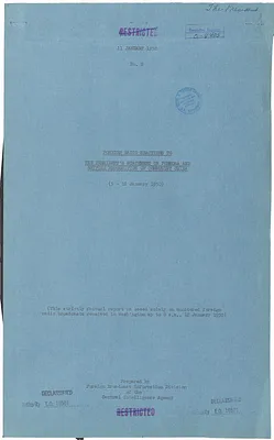 Report, Foreign Radio Reactions to the President's Statement on Formosa and British Recognition of Communist China