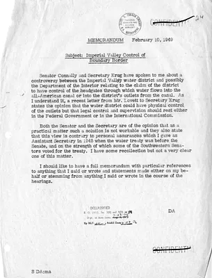 Memorandum of Conversation with Secretary of State Dean Acheson, Senator Tom Connally, and Secretary of the Interior Julius Krug