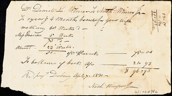 Miscellaneous household receipts