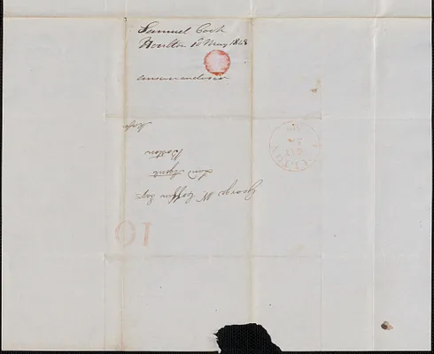 Samuel Cook to George Coffin, 10 May 1848