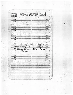 Lyndon Johnson's 1956 Desk Diary I, beginning 11/14/1956